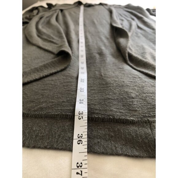 Sunday In Brooklyn Women's Open Front Long Cardigan S Green Professional Office - Picture 6 of 6